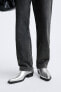 Фото #2 товара Ботинки в ковбойском стиле с металлическим блеском ZARA