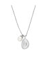 Фото #1 товара Women's Agnethe Pearl White Freshwater Pearl and Pebble Pendant Necklace