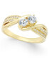 ფოტო #1 პროდუქტის Two Souls, One Love® Diamond Anniversary Ring (1/2 ct. t.w.) in 14k Gold or White Gold