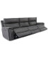 Фото #1 товара Hutchenson 3-Pc. Fabric Sectional with 3 Power Recliners and Power Headrests