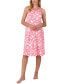 ფოტო #1 პროდუქტის Women's Printed Sleeveless Nightgown