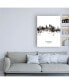 Фото #3 товара Michael Tompsett Sacramento California Skyline Portrait II Canvas Art - 36.5" x 48"