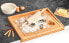 Фото #3 товара Столовая посуда Zeller Масленка с бамбуковой доской, 19 x 12 см