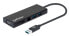 Фото #8 товара Manhattan USB-A Dock/Hub - Ports (x5): Ethernet - HDMI - USB-A (x2) and VGA - Micro-USB Power Input Port (Optional - only when additional power needed. Not required for dual monitor functionality. Cable not included) - Aluminium - Black - Three Year Warranty - Reta
