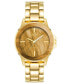 ფოტო #1 პროდუქტის Women's Quartz Gold-Tone Alloy Bracelet Watch, 30mm