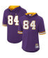 Фото #2 товара Men's Randy Moss Purple Minnesota Vikings Retired Player Mesh Name and Number Hoodie T-shirt