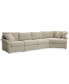 Фото #2 товара Wrenley 166" 3-Pc. Fabric Cuddler Chaise Sectional Sofa, Created for Macy's