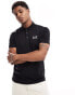 Фото #1 товара EA7 polo shirt in black with chest logo