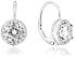 Silver shimmering earrings AGUC901