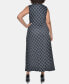 Фото #2 товара Plus Size Printed Wrap-Front Maxi Dress