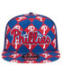 Фото #3 товара Men's Royal Philadelphia Phillies Seeing Diamonds A-Frame Trucker 9fifty Snapback Hat