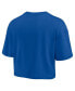 ფოტო #3 პროდუქტის Women's Royal Chicago Cubs Super Soft Short Sleeve Cropped T-shirt