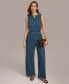 ფოტო #8 პროდუქტის Donna Karan Women's Pull-On Pleated Wide Leg Pants