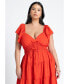 Фото #2 товара Plus Size Ruffled Tiered Maxi Dress