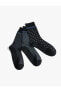 Basic 3'lü Soket Çorap Seti Geometrik Desenli