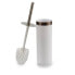 Toilet Brush White Silver Plastic 9,5 x 38,5 x 9,5 cm (6 Units)