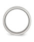 Stainless Steel Black Fiber Inlay 8mm Flat Band Ring