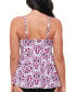 ფოტო #2 პროდუქტის Women's Tiletale V-Neck Tankini Top, Created for Macy's
