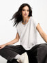 Only soft round neck t-shirt in white