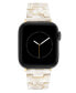 Фото #2 товара Women's Ivory Acetate and Gold-Tone Alloy Bracelet Compatible with 42/44/45/Ultra/Ultra 2 Apple Watch