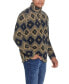 Фото #4 товара Men's Southwest Printed Sherpa Quarter-Zip Sweater