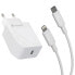 Фото #2 товара MUVIT FOR CHANGE USB-C PD 20W+USB-C Lighting Charger 1m 2.4A