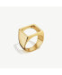 Open Square Statement Ring 24K GOLD Plated, 10 - фото #1