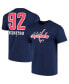 ფოტო #1 პროდუქტის Men's Evgeny Kuznetsov Navy Washington Capitals Underdog Name and Number T-shirt