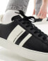 Фото #4 товара Armani Exchange side stripe logo trainers in black/white