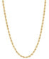 ფოტო #1 პროდუქტის Glitter Rope Link 26" Chain Necklace (3mm) in 14k Gold