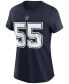 ფოტო #3 პროდუქტის Women's Leighton Vander Esch Navy Dallas Cowboys Name and Number T-shirt
