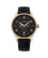 ფოტო #1 პროდუქტის Men's Regalia Black Leather , Black Dial , 42mm Round Watch