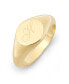 ფოტო #7 პროდუქტის Claire Petite Initial Signet Gold-Plated Ring