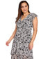 Фото #7 товара Plus Size Paisley-Print Ruched-Waist Midi Dress