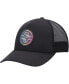 Фото #1 товара Quicksilver Men's Black Groundswell Trucker Snapback Hat