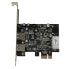 Фото #4 товара 2 Port PCI Express (PCIe) SuperSpeed USB 3.0 Card Adapter with UASP - LP4 Power - PCIe - USB 3.2 Gen 1 (3.1 Gen 1) - Full-height / Low-profile - PCIe 2.0 - 3 m - CE - FCC