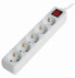 Gembird Surge Protector 5x - 5 AC outlet(s) - White - CE - GS - 4500 V - 13500 A