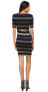 Фото #3 товара Three Dots 237997 Womens Aviva Striped Sheath Dress Black Combo Size Small