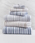 Фото #5 товара Urbane Stripe Cotton Hand Towel, 18" x 28"