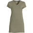 Фото #6 товара Petite Short Sleeve Jersey Extra Long Vneck Tunic