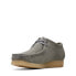 Фото #7 товара Clarks Wallabee 26170535 Mens Gray Suede Oxfords & Lace Ups Casual Shoes