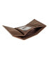 ფოტო #7 პროდუქტის Men's Grooved Leather Trifold Wallet