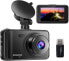Фото #1 товара Dashcam 1080P FHD Car Camera with 32GB Micro SD Card 3.0 Inch LCD Dash Cam with Super Night Vision, 170° Wide Angle, G-Sensor, Loop Recording, Motion Detection, Parking Monitoring, WDR