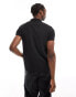 Calvin Klein Jeans monologo polo shirt in black Ck schwarz, XS - фото #3