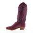 Фото #5 товара Abilene Boots 9271 Womens Purple Leather Slip On Cowboy Western Boots