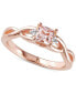 Фото #1 товара Кольцо Macy's morganite & Diamond Accent Braided Shank