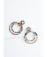 Фото #1 товара Margot Multicolored Resin Dangle Earrings