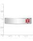 ფოტო #2 პროდუქტის Sterling Silver Rhodium-plated Medical ID Plate Bracelet