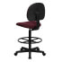 Фото #2 товара Burgundy Fabric Drafting Chair (Cylinders: 22.5''-27''H Or 26''-30.5''H)