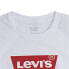 Child's Short Sleeve T-Shirt Levi's Batwing Logo White